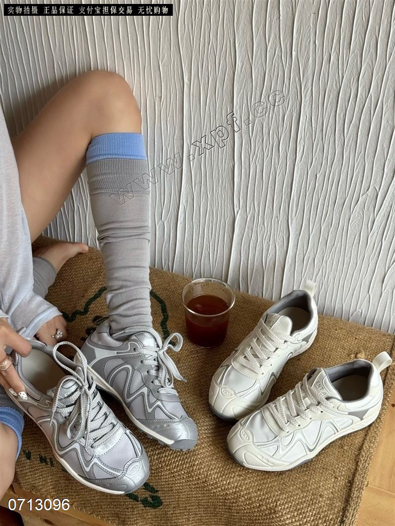 新款5cm增高厚底百搭经典韩系德训真皮透网 69338