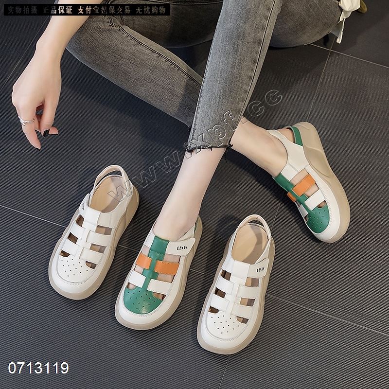 新款头层牛皮镂空休闲鞋68878