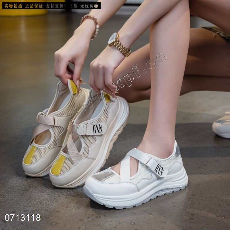 新款头层牛皮厚底休闲鞋9765