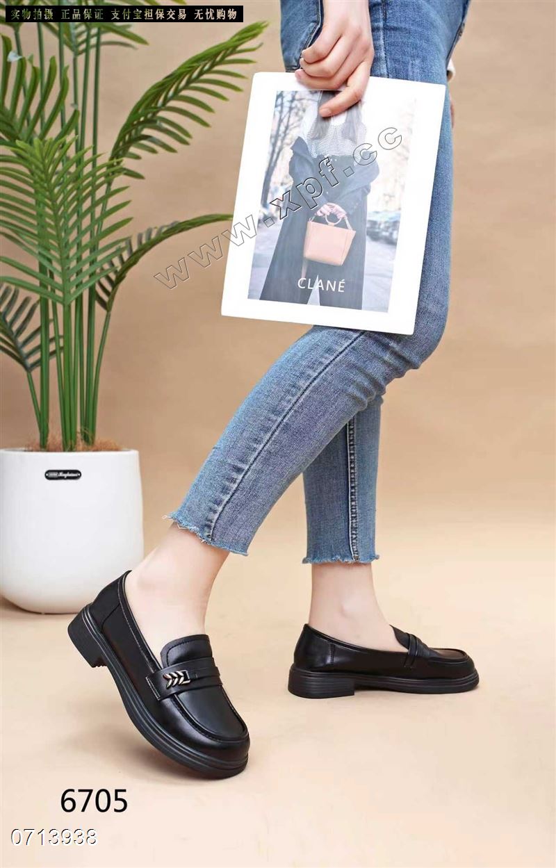 新款乐福鞋软底软面单鞋6705