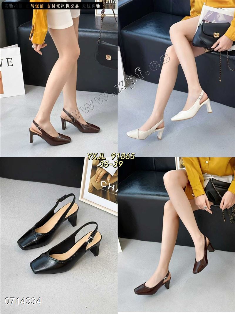 新款包头后空女凉鞋91865