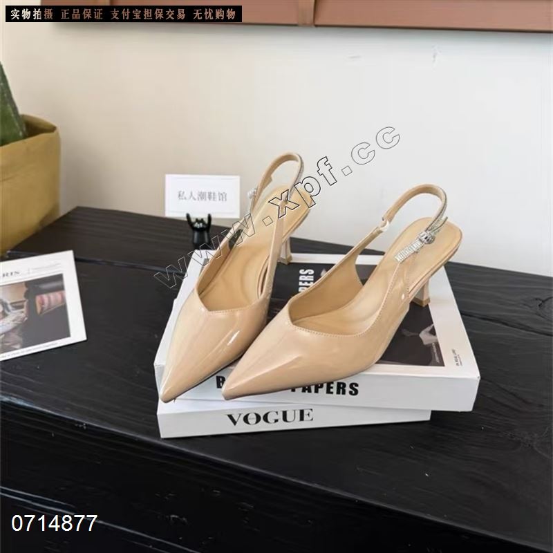 新款包头后空女凉鞋6618-1