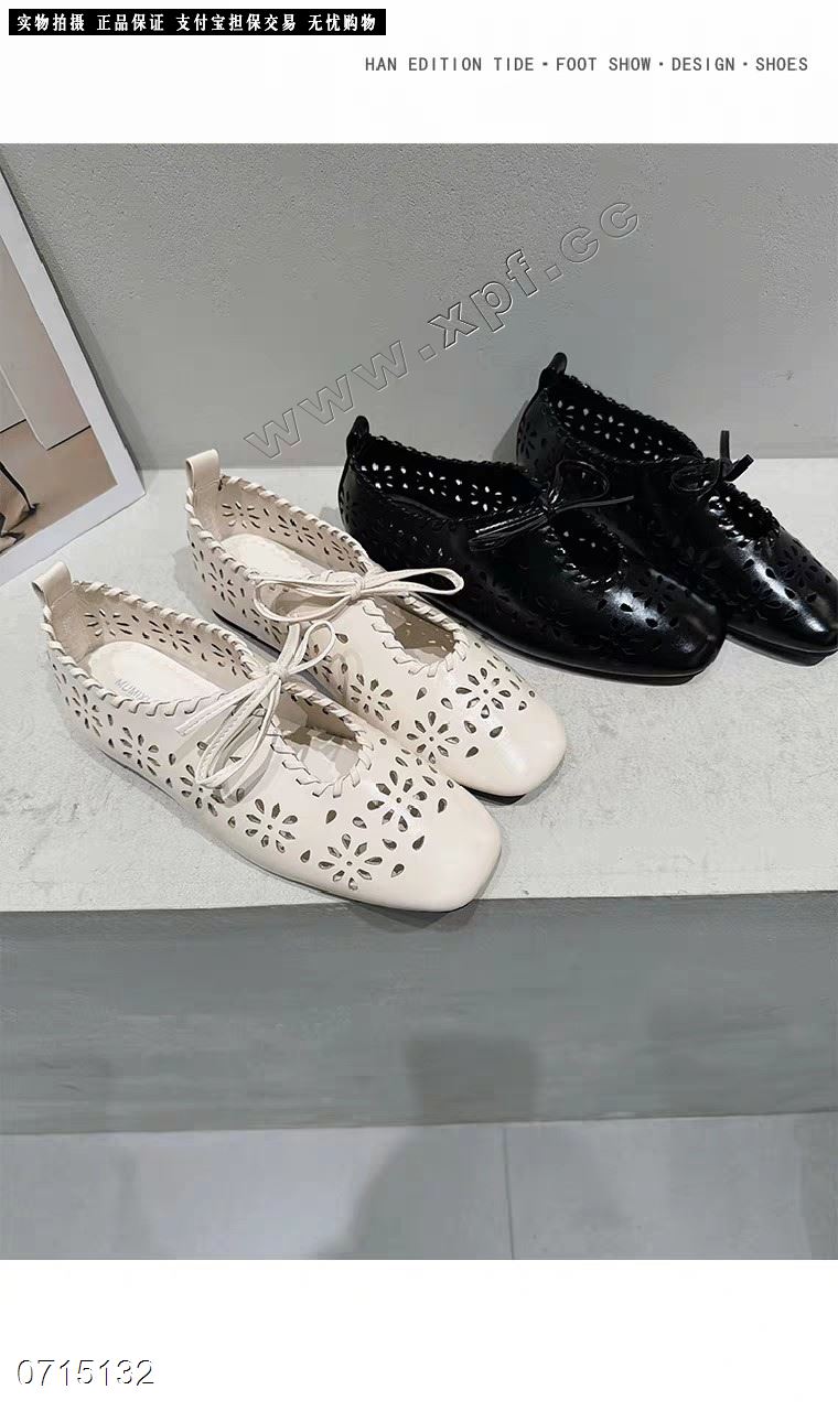 复古风镂空透气玛丽珍