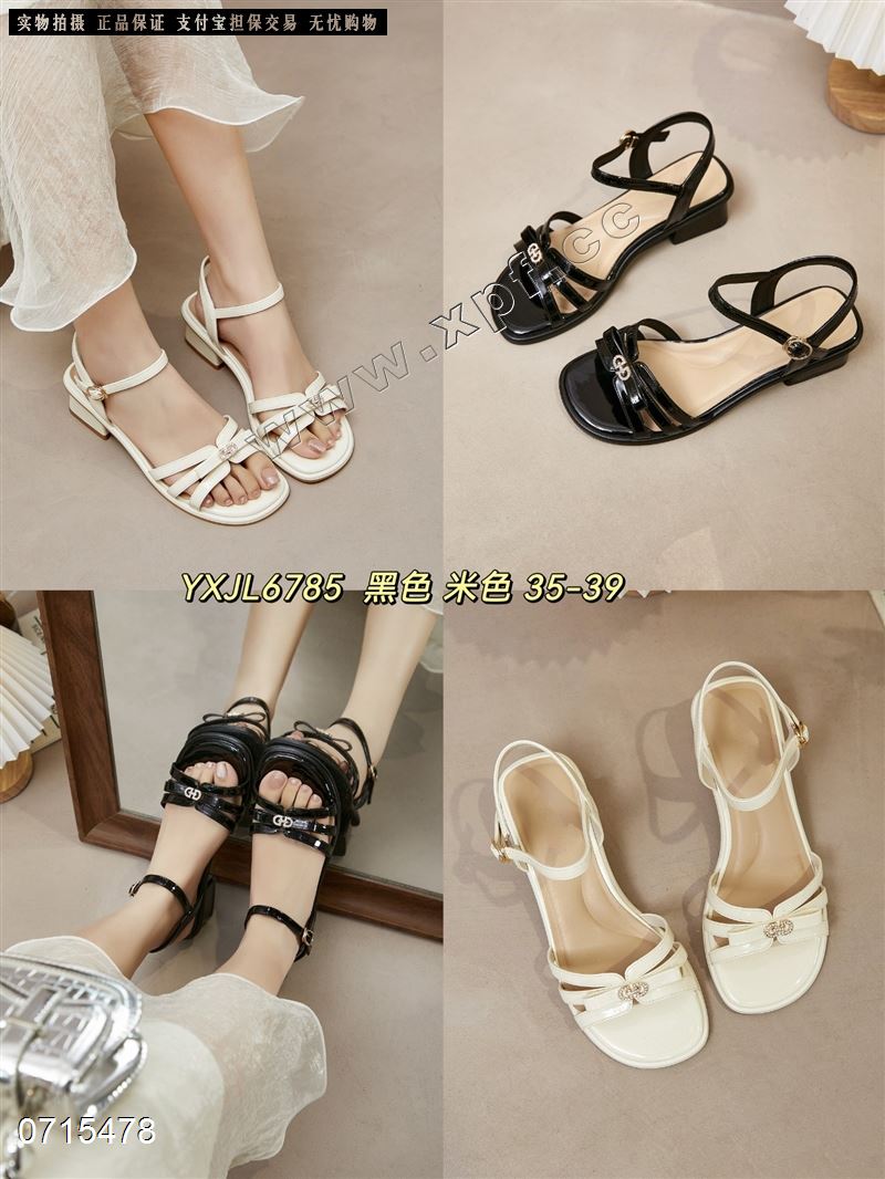 新款露趾女凉鞋6785