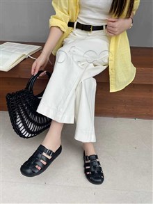 新款镂空猪笼拖鞋26806