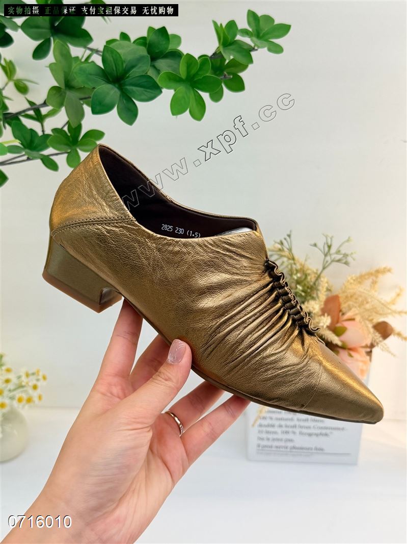 头层牛皮单鞋2825