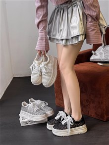 新款厚底休闲鞋编织休闲鞋2588