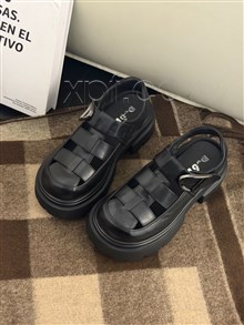 新款厚底镂空凉鞋猪笼鞋8005