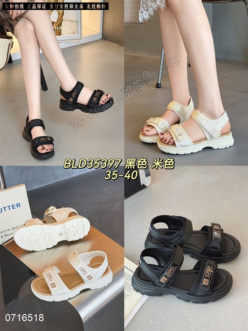 新款厚底女凉鞋35397