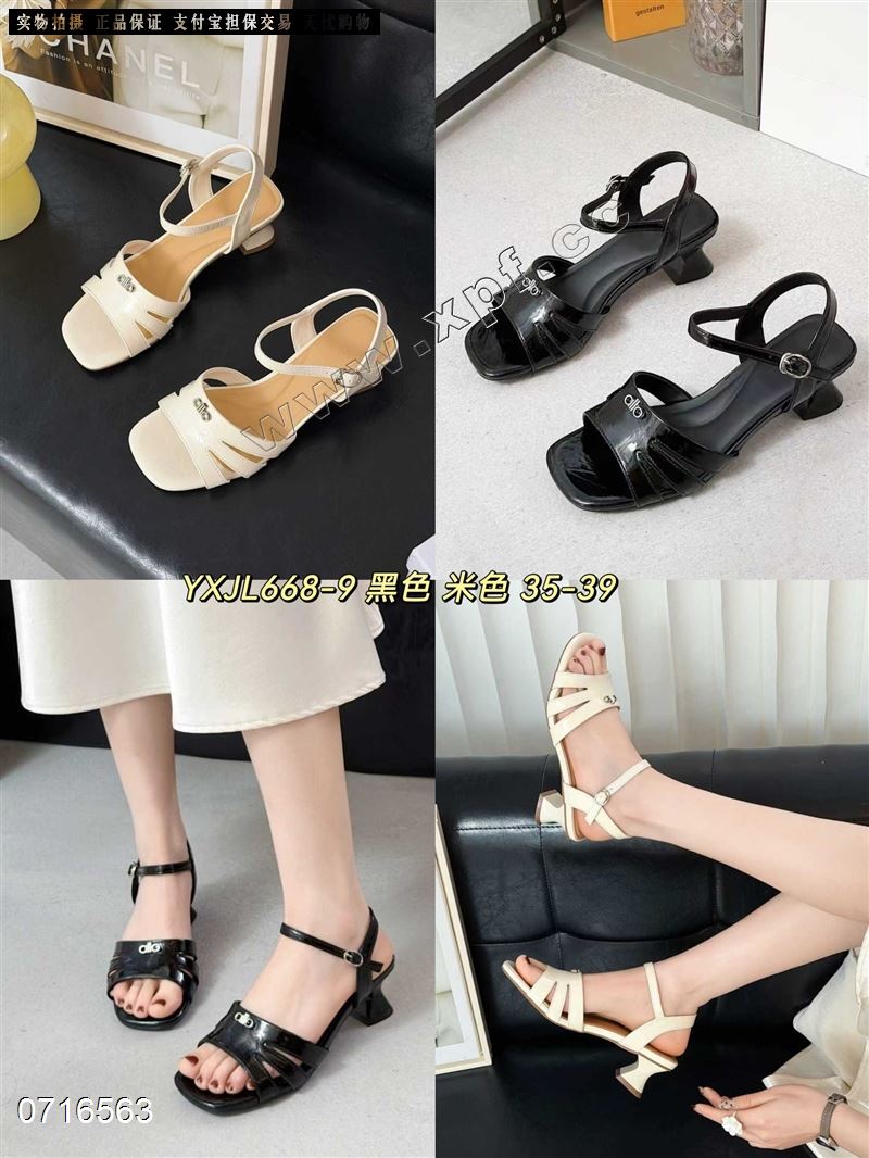 新款露趾女凉鞋668-9