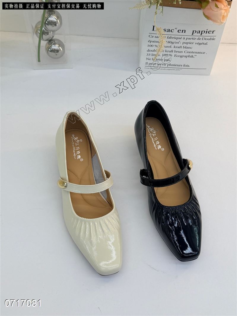 头层牛皮单鞋7763-3    黑色35-40+7.8 米色6-0+6.7.8.8