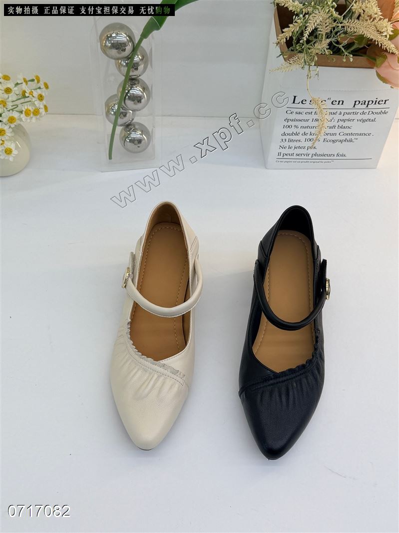 头层牛皮单鞋5311-6   黑色5-0+7.8 白色78800