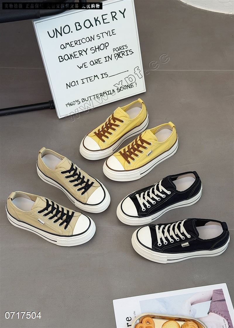 新款透气帆布一脚蹬鞋休闲鞋9821