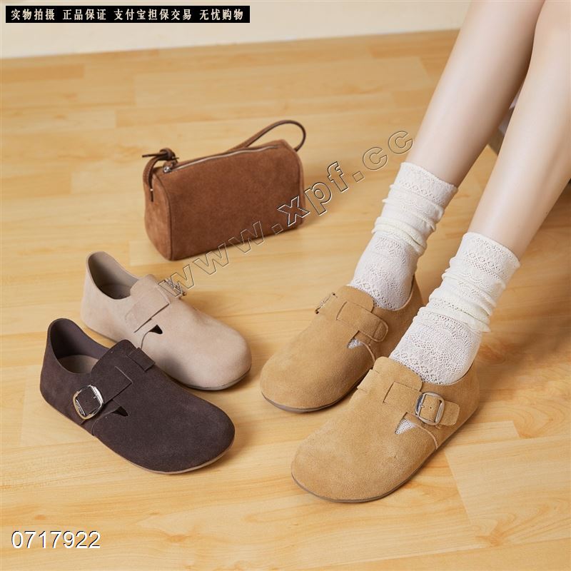 特价周雨彤同款豆豆鞋博肯鞋2501-1