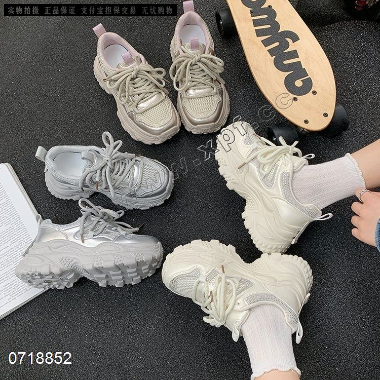 新款厚底休闲网鞋2527-1