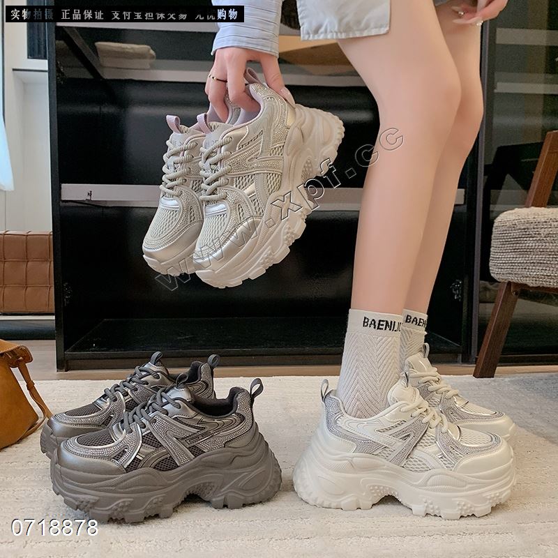 新款双网厚底休闲鞋2529