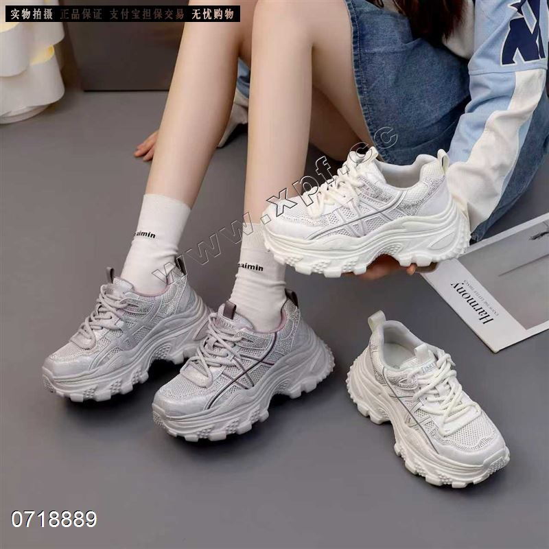 发泡透气网老爹鞋