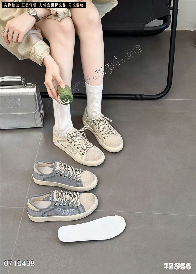 新款擦色星星透气布鞋9826