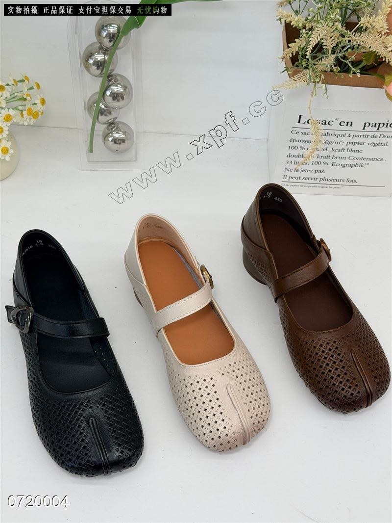 头层牛皮单鞋96018