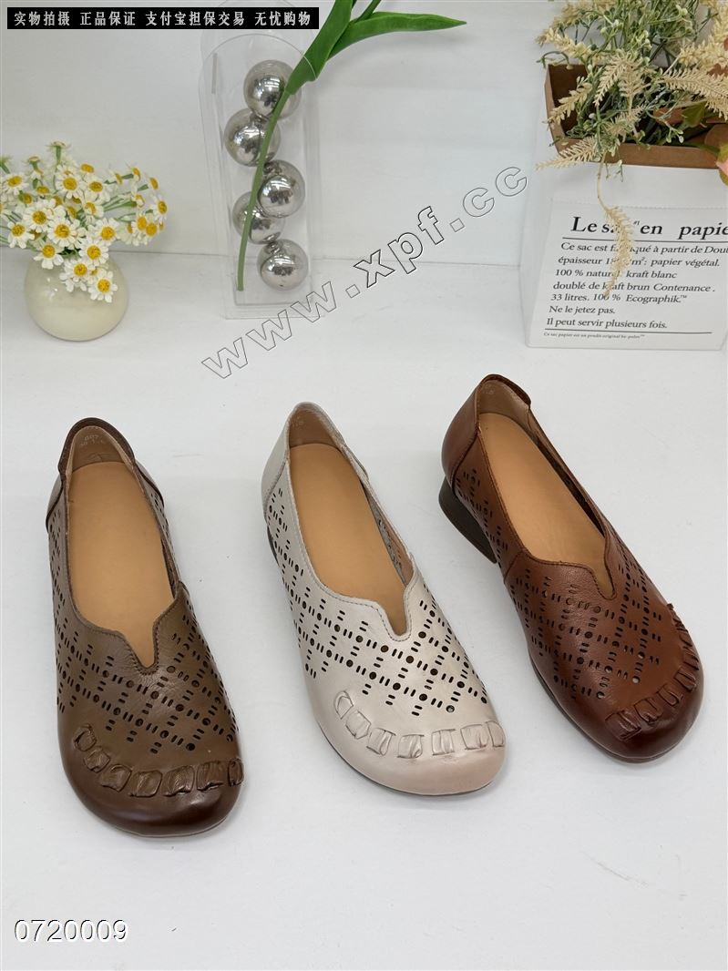 头层牛皮单鞋607