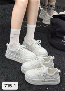 新款白透网时尚休闲百搭休闲鞋715-1