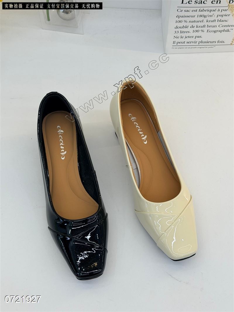 头层牛皮单鞋8222-2