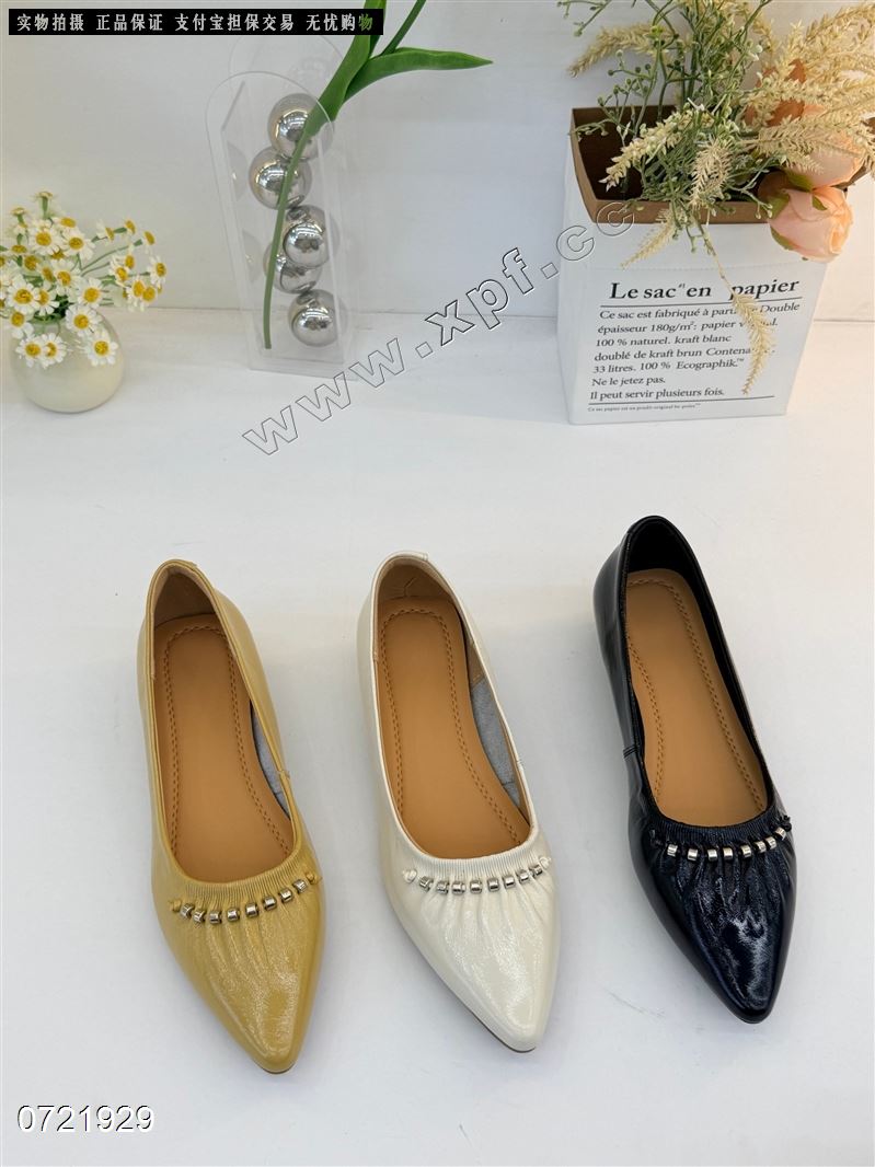 头层牛皮单鞋  黑色6.7.8 米色5-9+8.9 黄色5-9+7.8