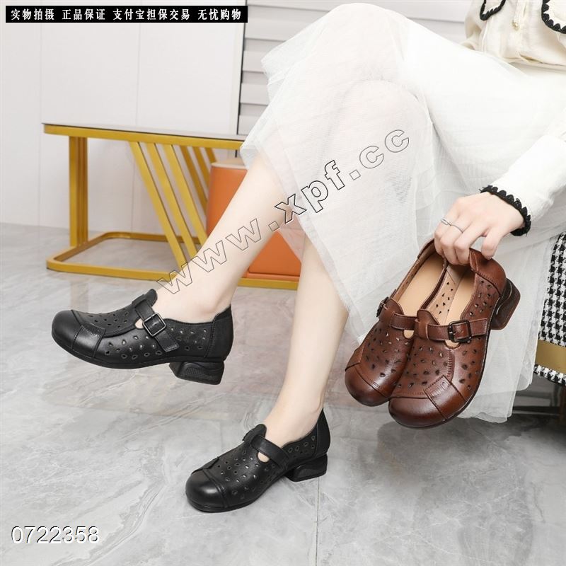 头层牛皮单鞋9377