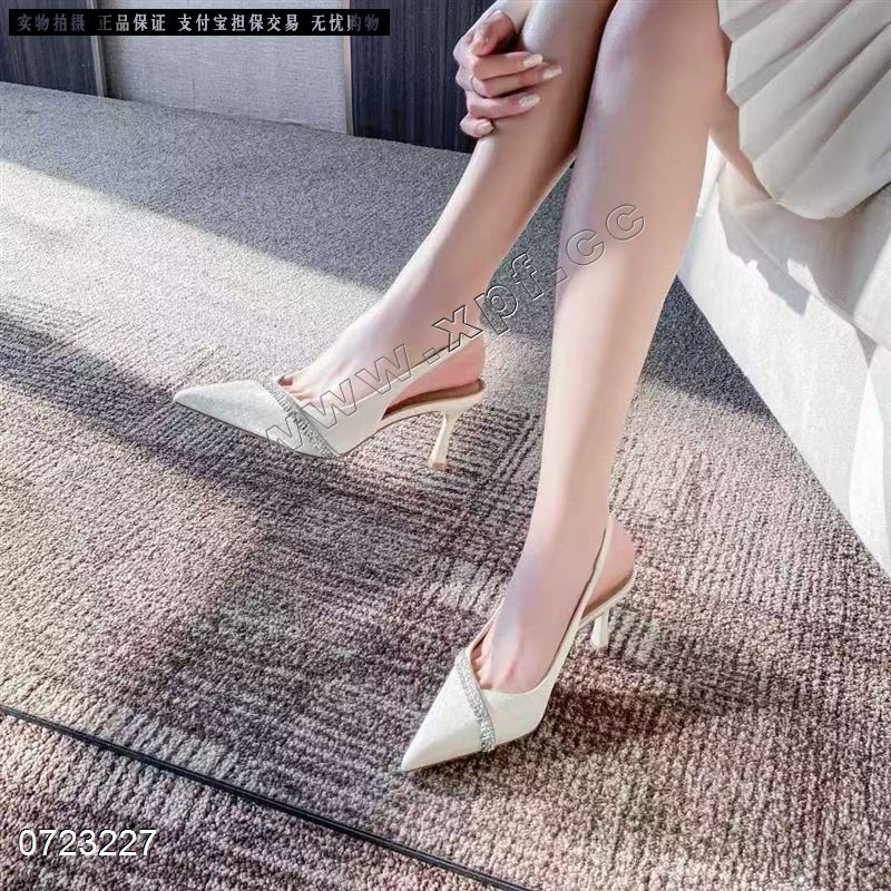 包头后空女凉鞋522-10  米色6789，黑色677889，秒
