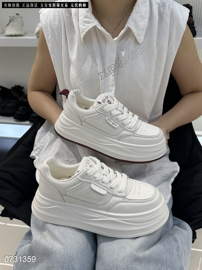 新款厚底增高小白鞋 0953