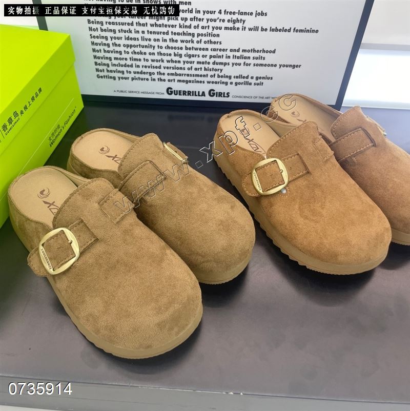 新款复古包头厚底勃肯半拖勃肯鞋1819