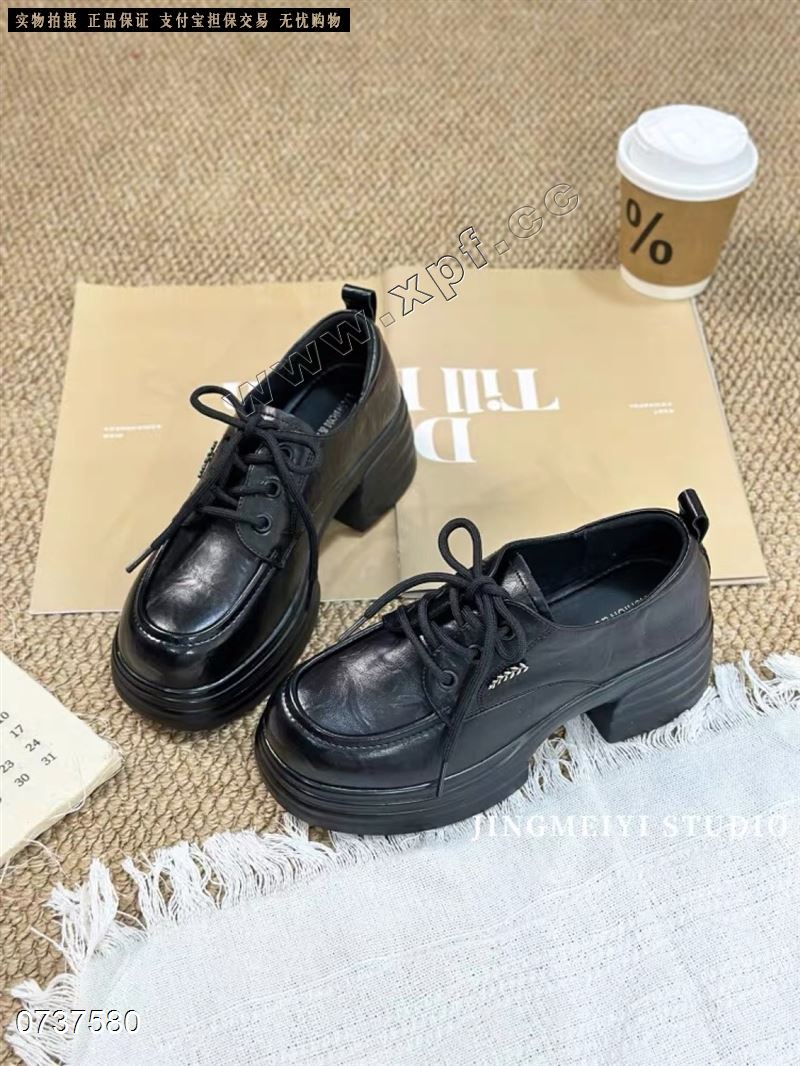 新款厚底单鞋乐福鞋6A28