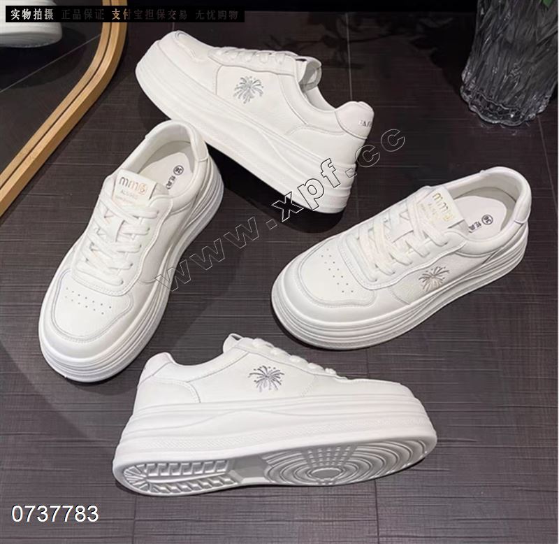 新款厚底增高小白鞋132523