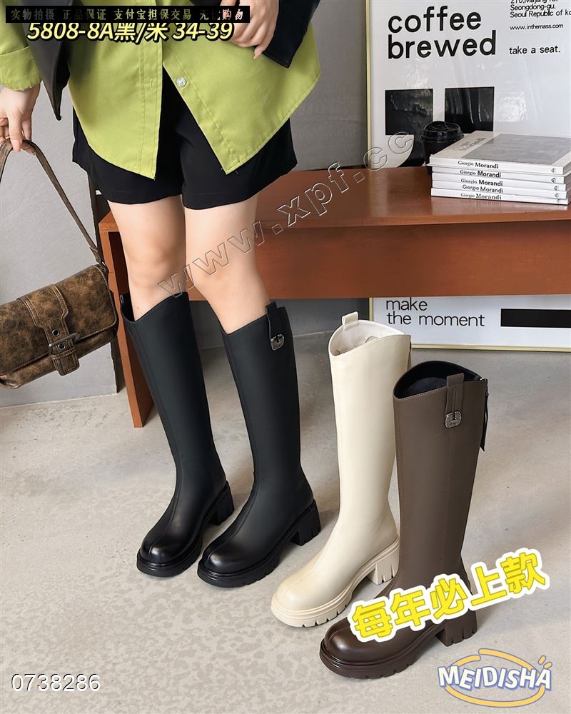 时尚高靴  圈圈绒