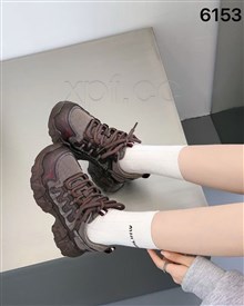 新款厚底百搭运动透气舒适双网6153