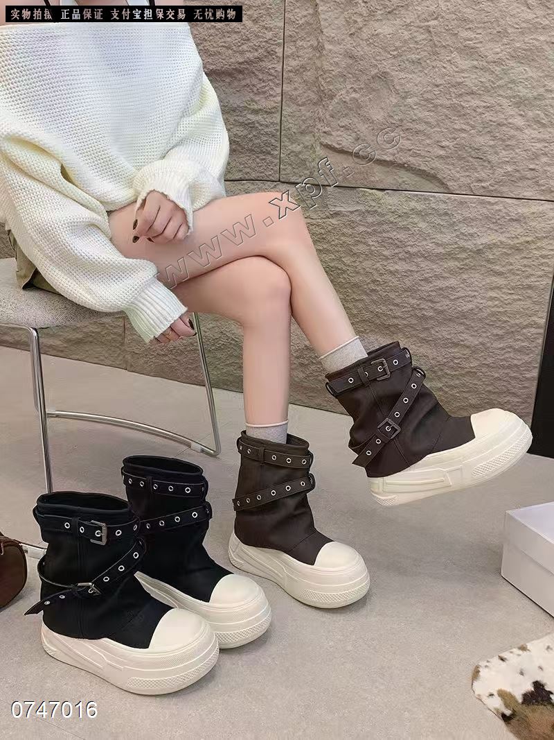 新款厚底休闲短靴8601