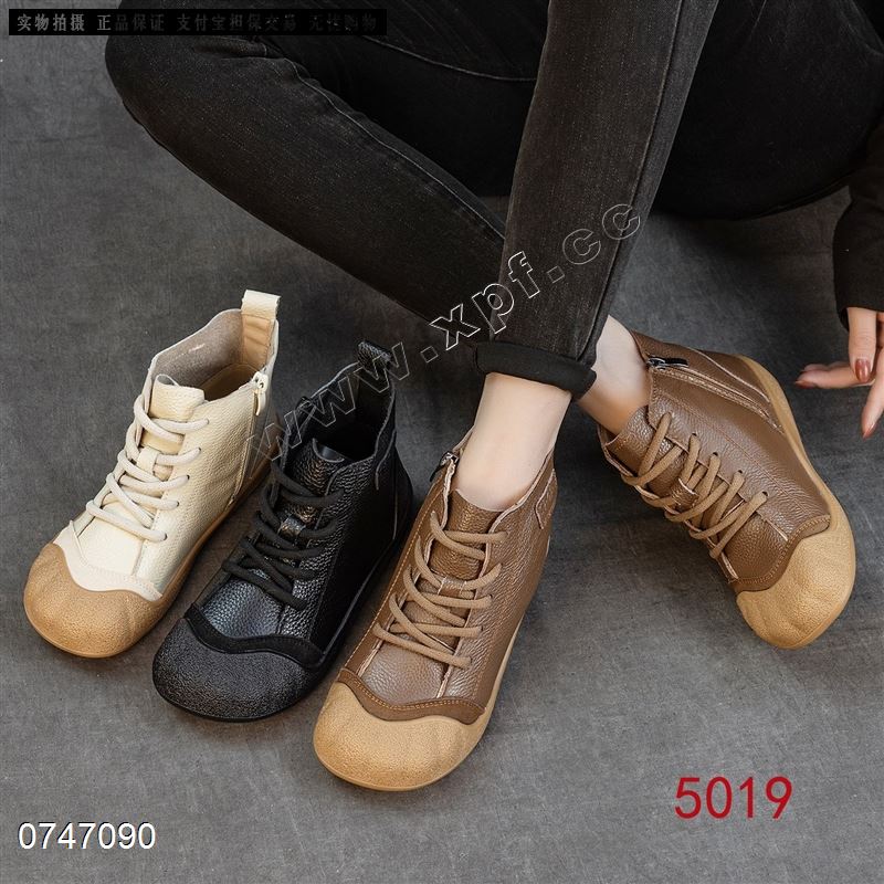 新款头层牛皮短靴5019   单里 绒里