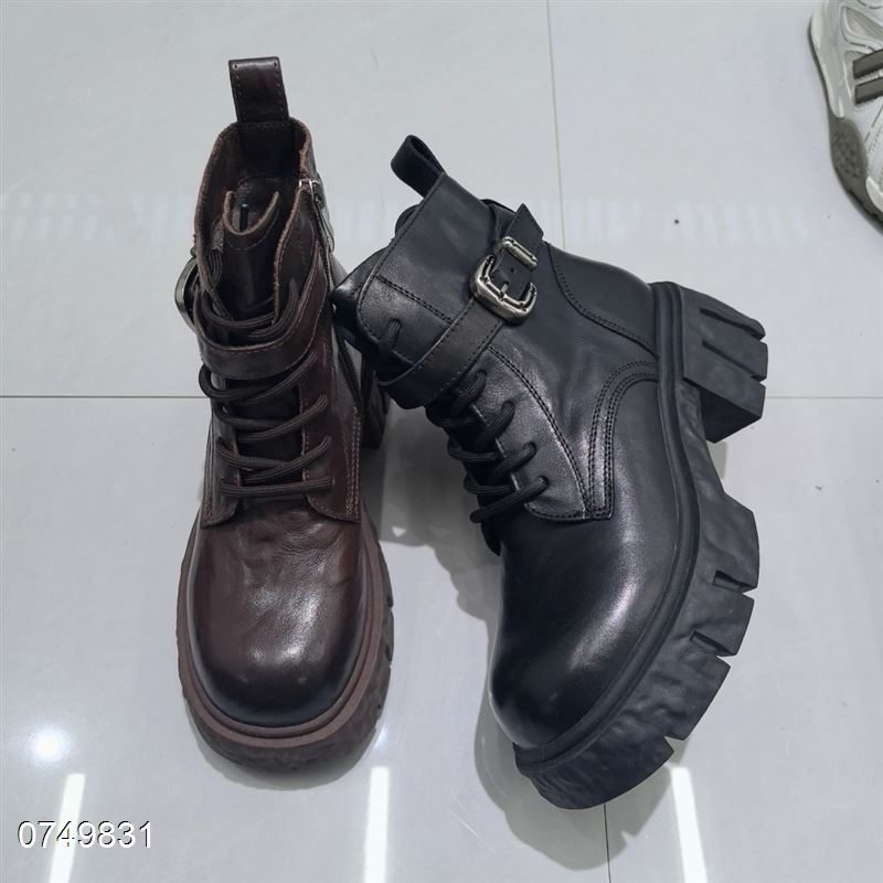 头层牛皮短靴3151-1