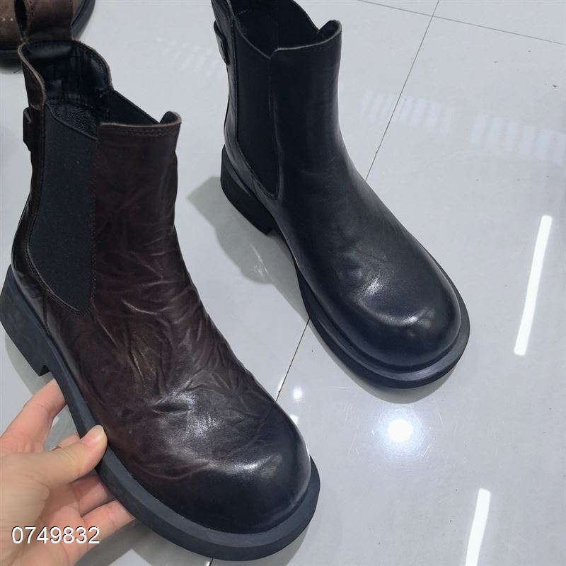 头层牛皮短靴9351