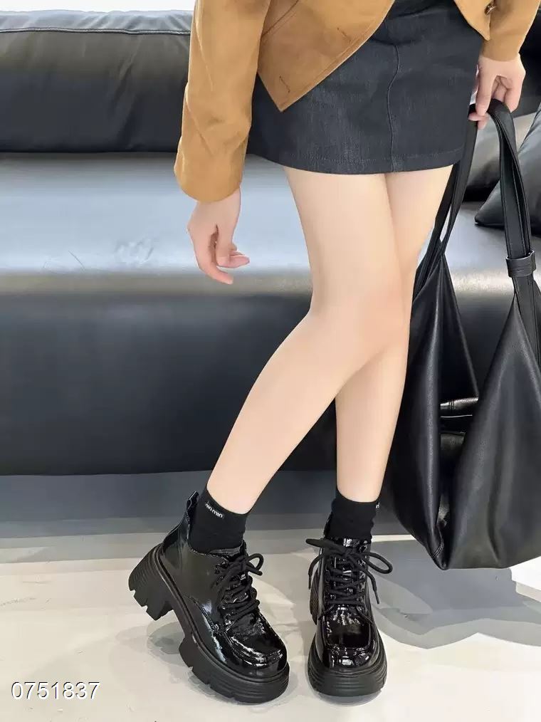 绒里乐福单鞋